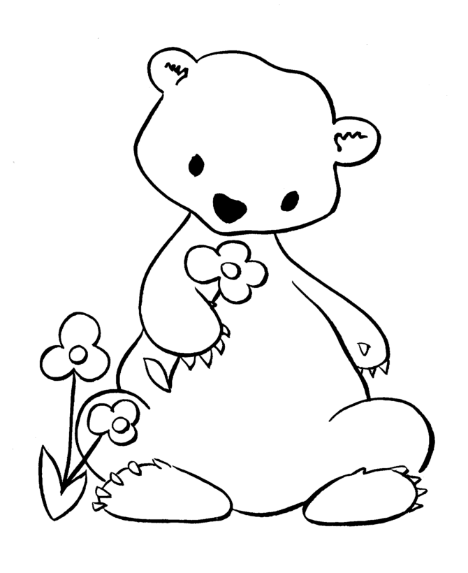 animal pictures for coloring. Animal Coloring Pages - Bear