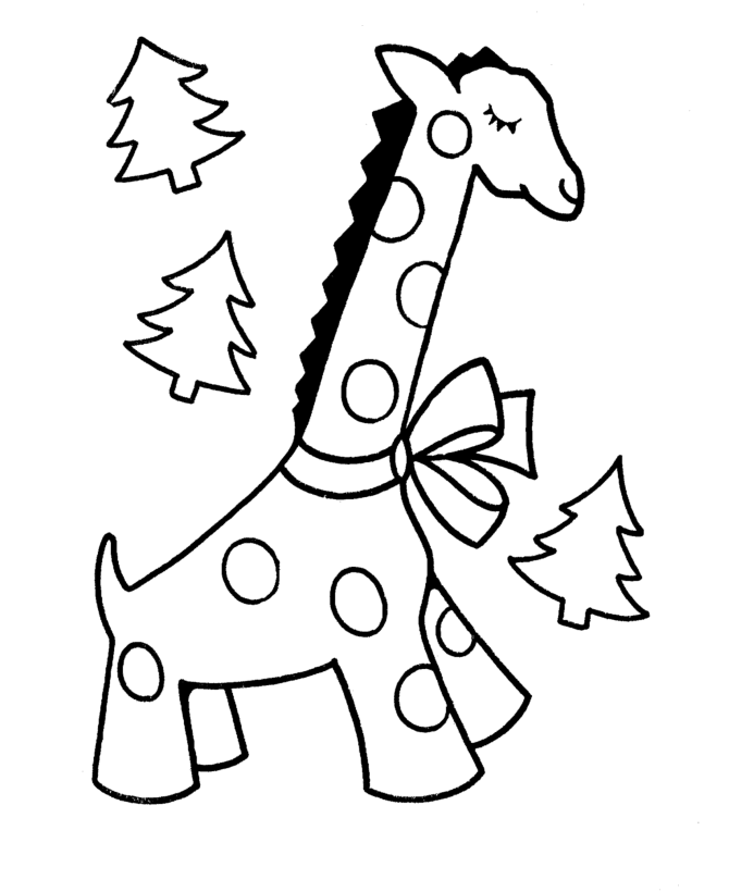 Christmas Animal coloring page