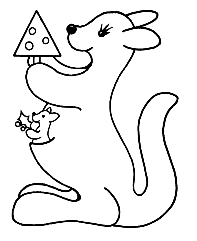 Christmas Animal coloring page