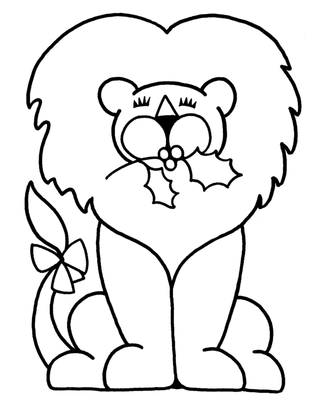 Christmas Animal coloring page