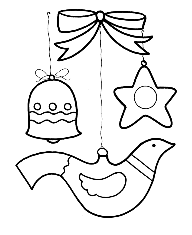 Christmas Ornaments coloring page