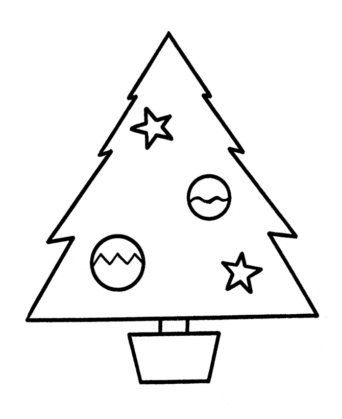 Learning Years: Christmas Coloring Pages - Christmas Tree - Christmas