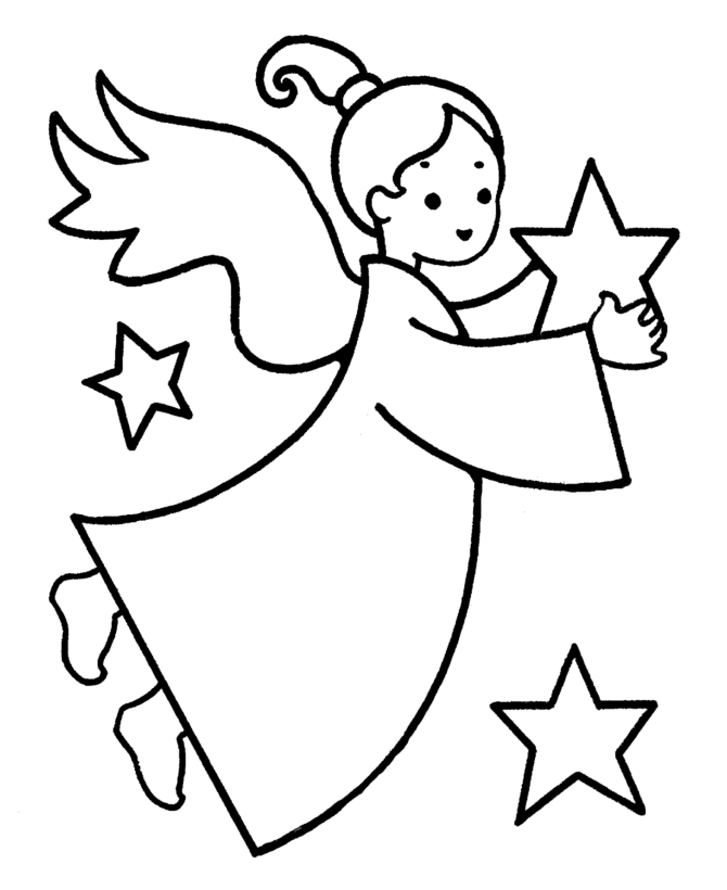 Christmas Angel coloring page