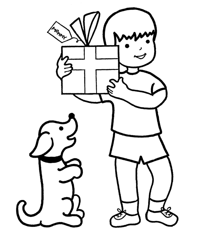 Christmas Presents coloring page