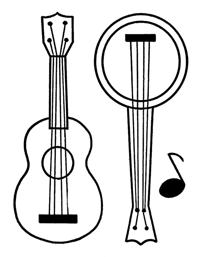 mandolin coloring pages - photo #27