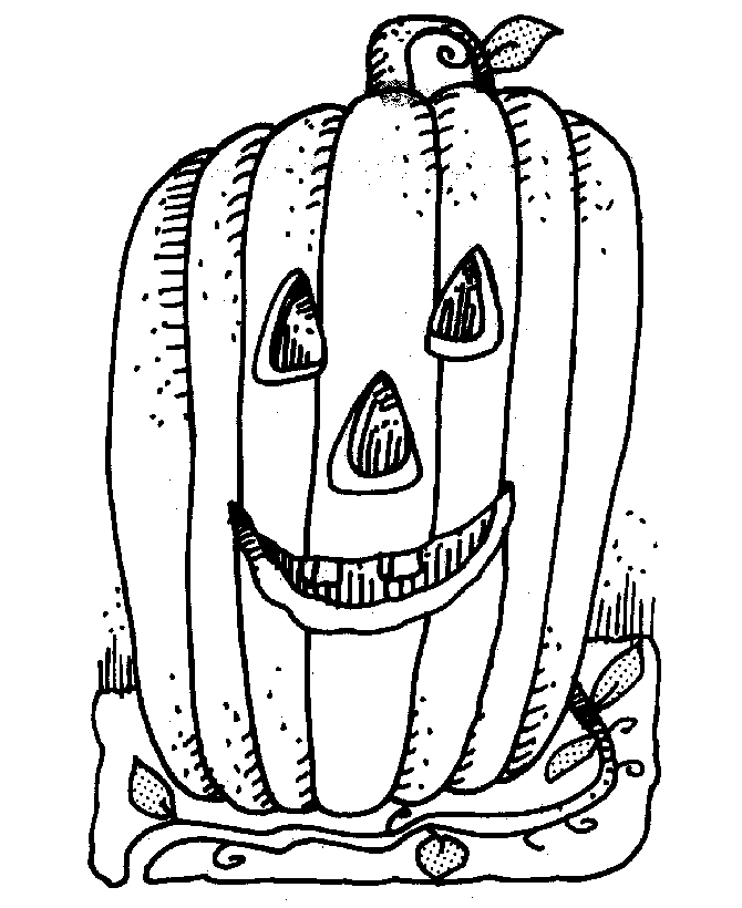 Carved Pumpkin coloring page