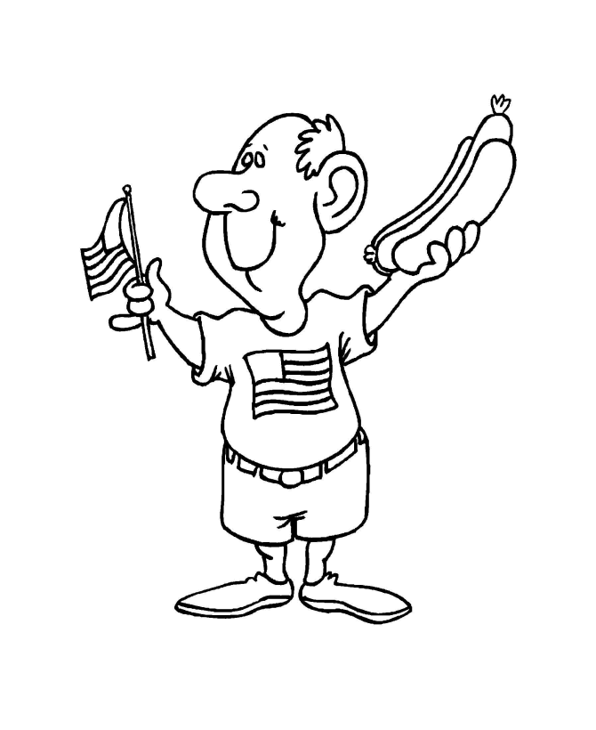 Learning Years: Holiday Coloring Pages - July 4th 3