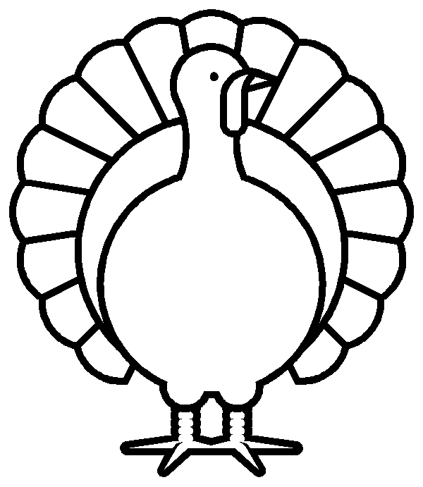 Thanksgiving Turkey coloring page