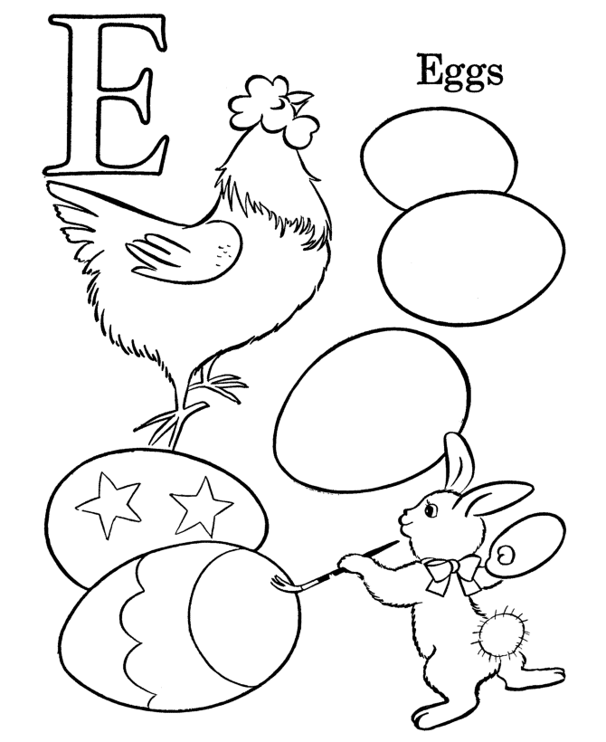 e is for coloring pages - photo #41