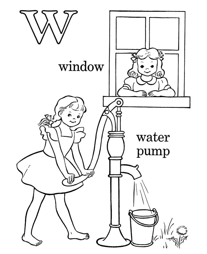 abc coloring pages sheets gas - photo #24