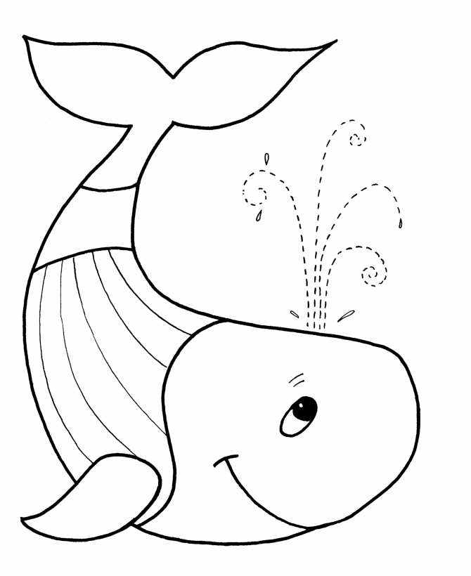 Simple Shapes Coloring Pages - Toy Duck