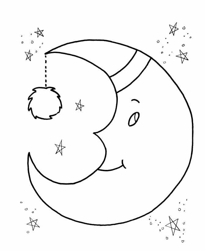 m for moon coloring pages - photo #37