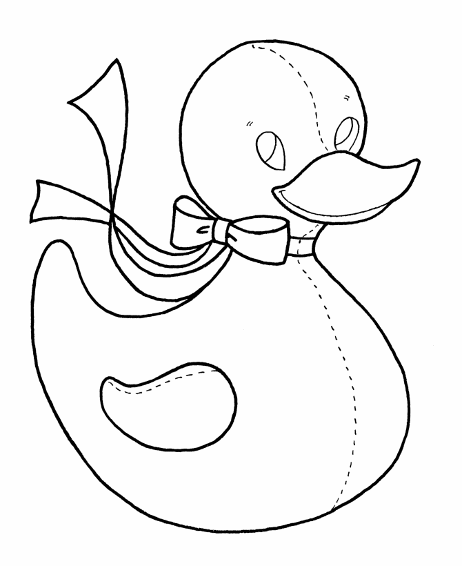 Stuffed Duck to color