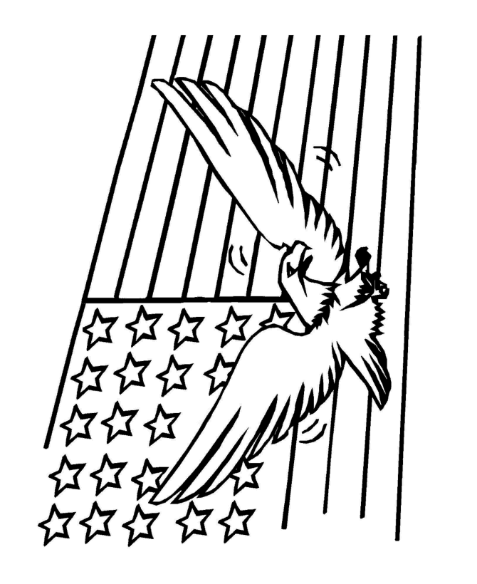 eagle and flag coloring pages - photo #35