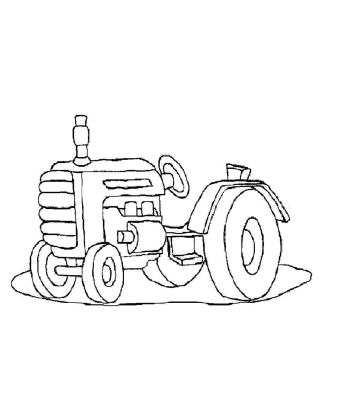 tractor and trailer coloring pages