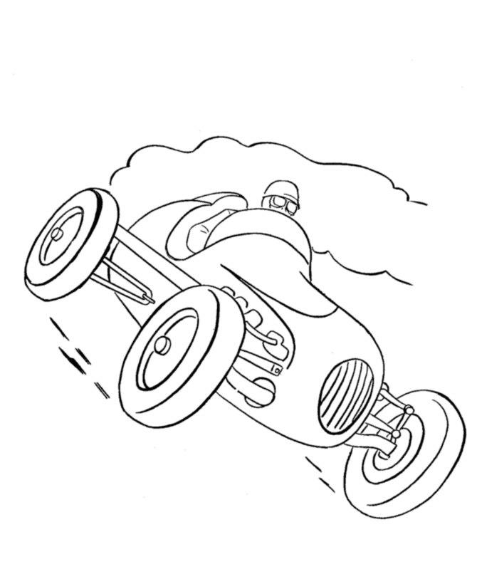 Cars and Vehicles Coloring Pages Indy Race Car