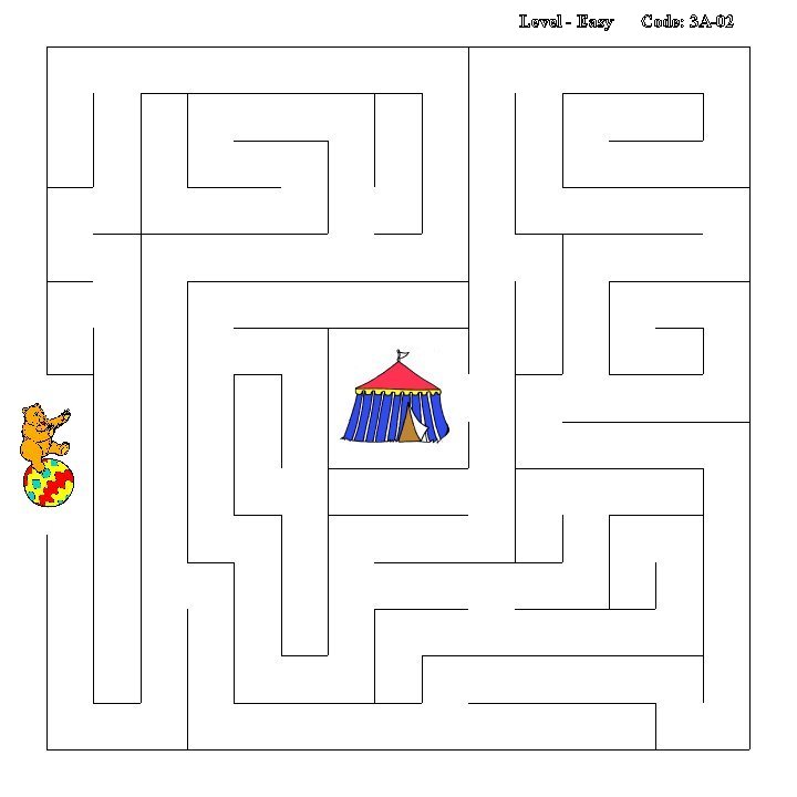 Simple Maze Activity Sheet 