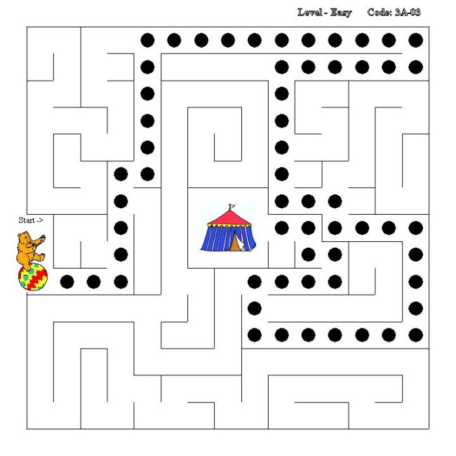 Simple Maze Activity Sheet 